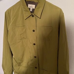 Women’s Olive Green Brand is She Made in Germany Size 10 Button-Up Jacket